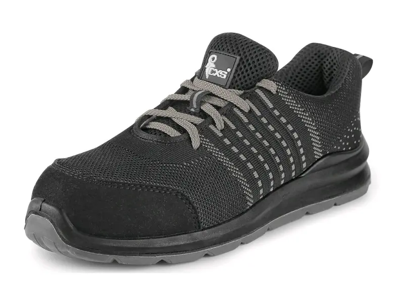 Obuv polobotka CXS TEXLINE RAVA O1, černo-šedá, vel. 38